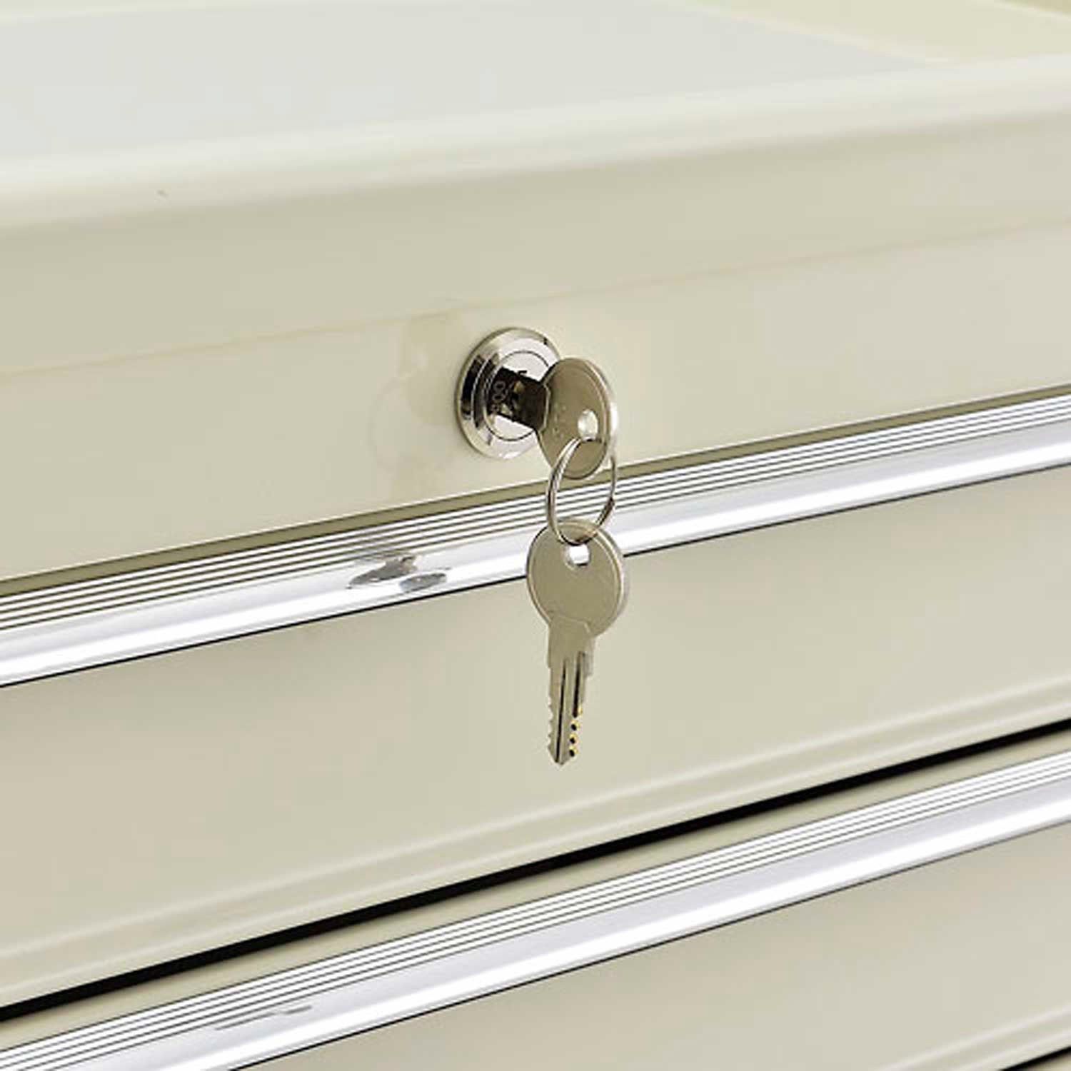 Replacement Lock Set with 2 Keys For Global Industrial 5-Drawer Medical Cart