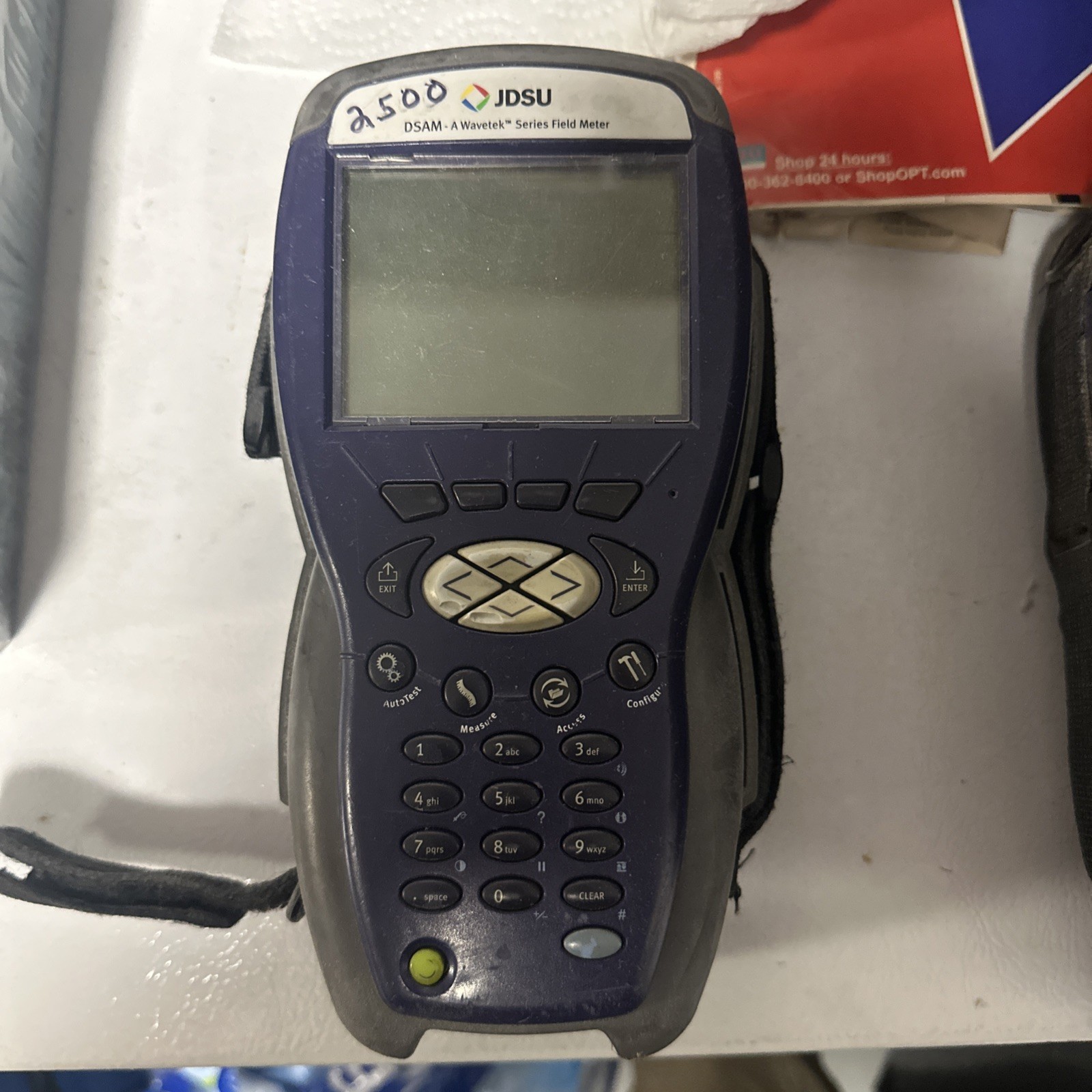 JDSU DSAM-2500 Network Tester. Wavetek Field Meter.  Powers On. As Is.