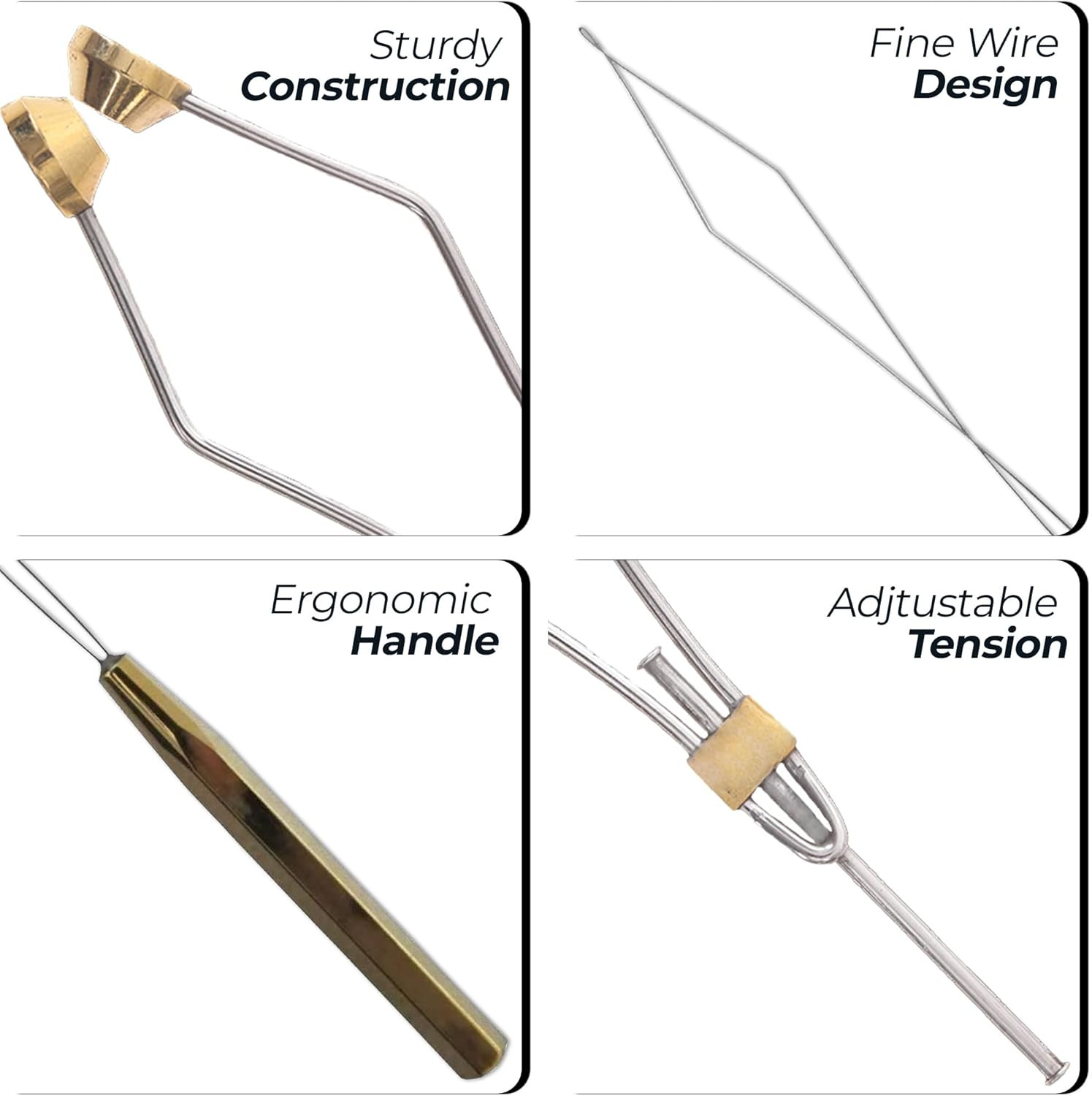Fly Tying Bobbin Threader Combo Holder Tool Fly Fishing Tying Kit