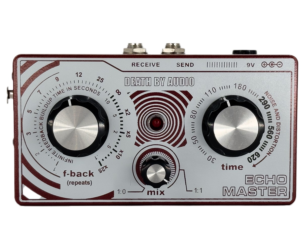 Death By Audio Echo Master Vocal Delay/Preamp - Ltd. Ed. Burgundy Flare