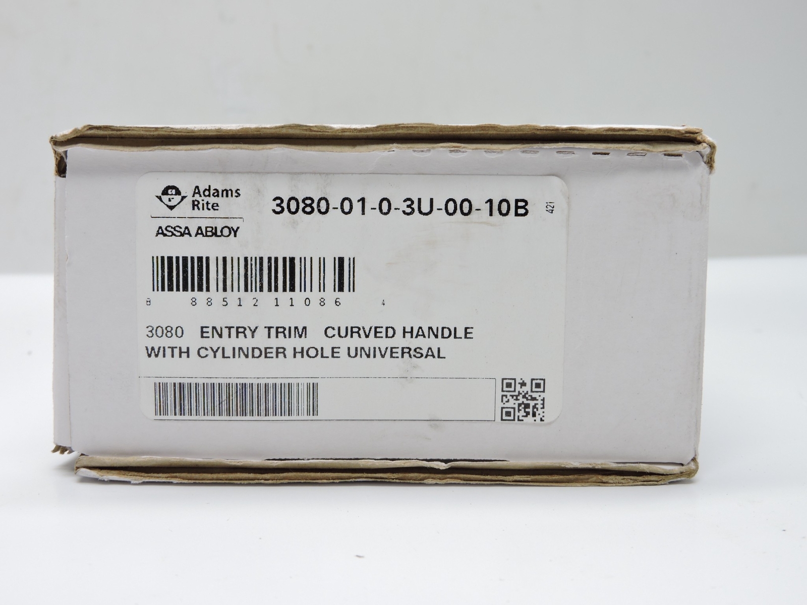 Adams Rite 3080-01-0-3U-00-10B Entry Trim Curved Handle w/Cylinder Hole NEW!