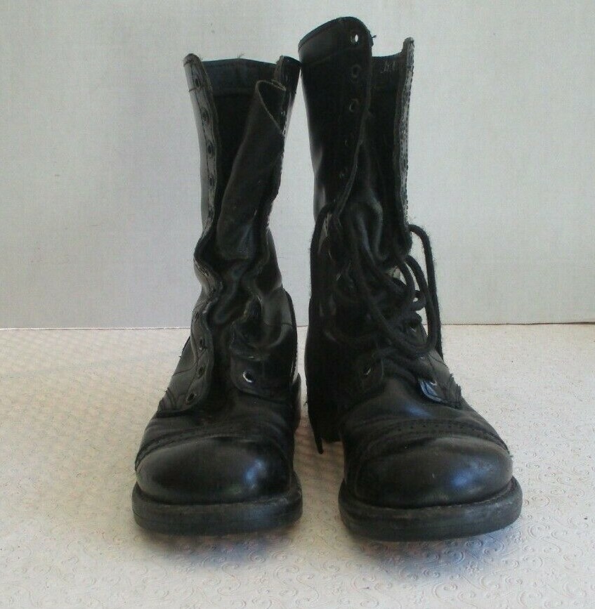 Vietnam US Army or Marine Corps Corcoran Black Paratrooper Jump Boots  7 1/2 M