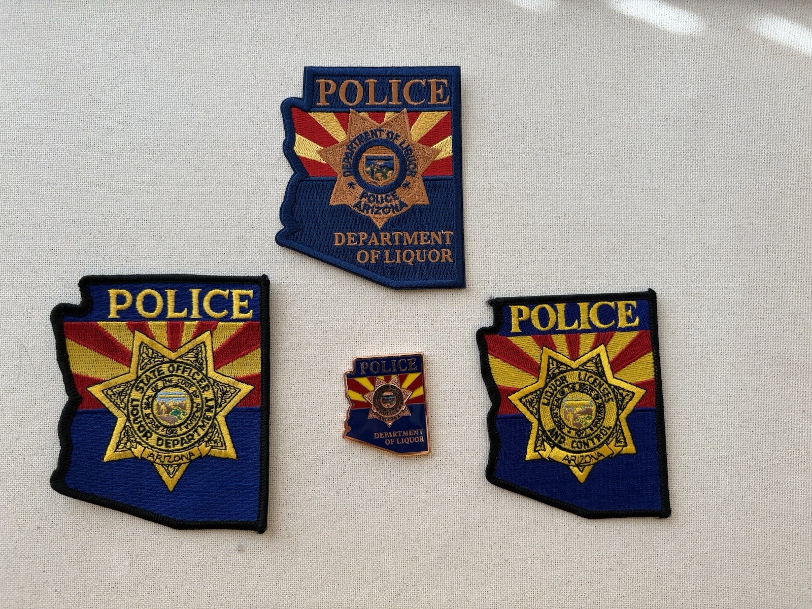 Rare Arizona Liquor Police Patch And Coin Lot ABC