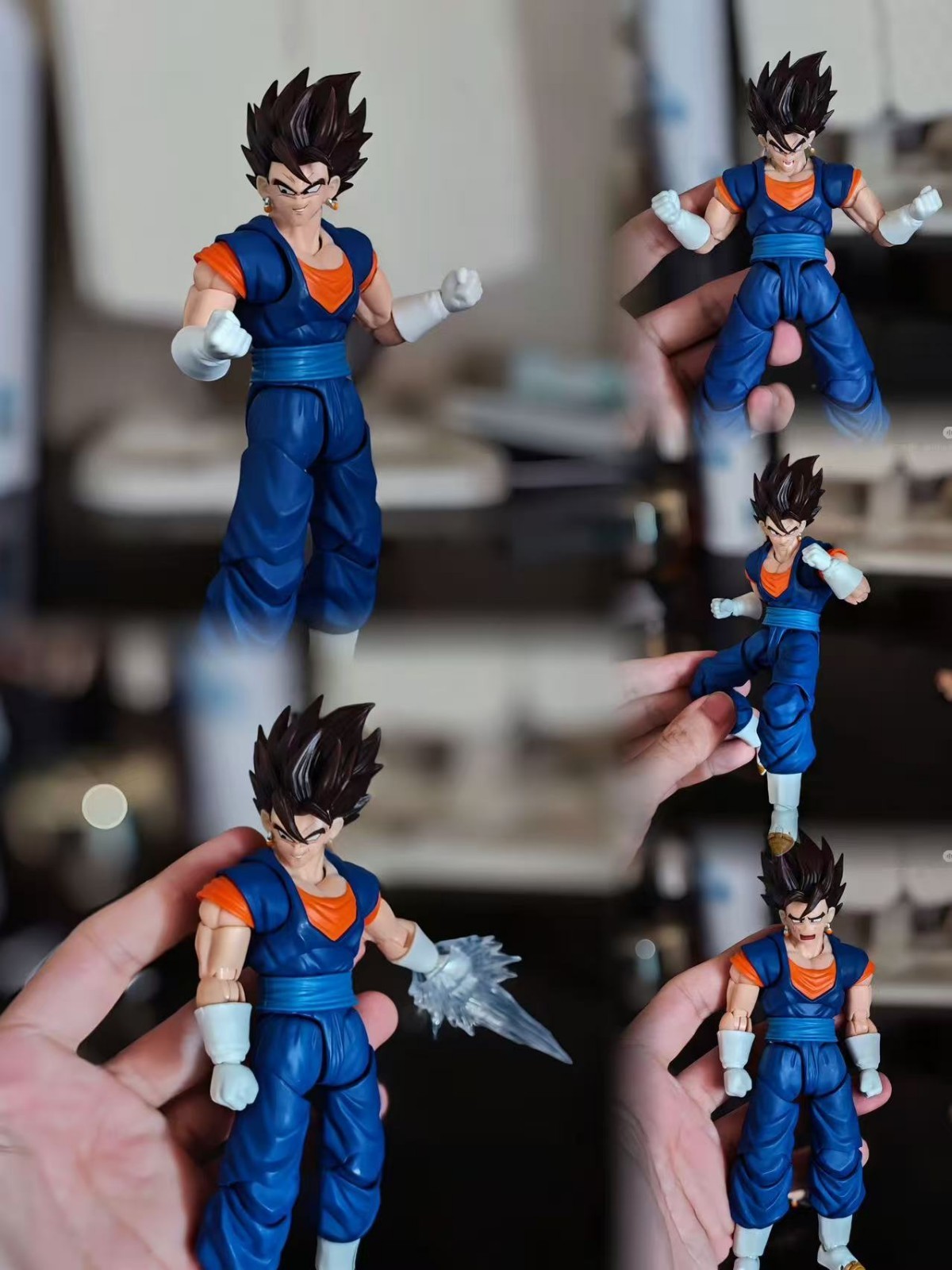 OC Toys 004 SHF  1/12 Vegito 3.0 black hair  Vegetto Bejitto 1/12 figure