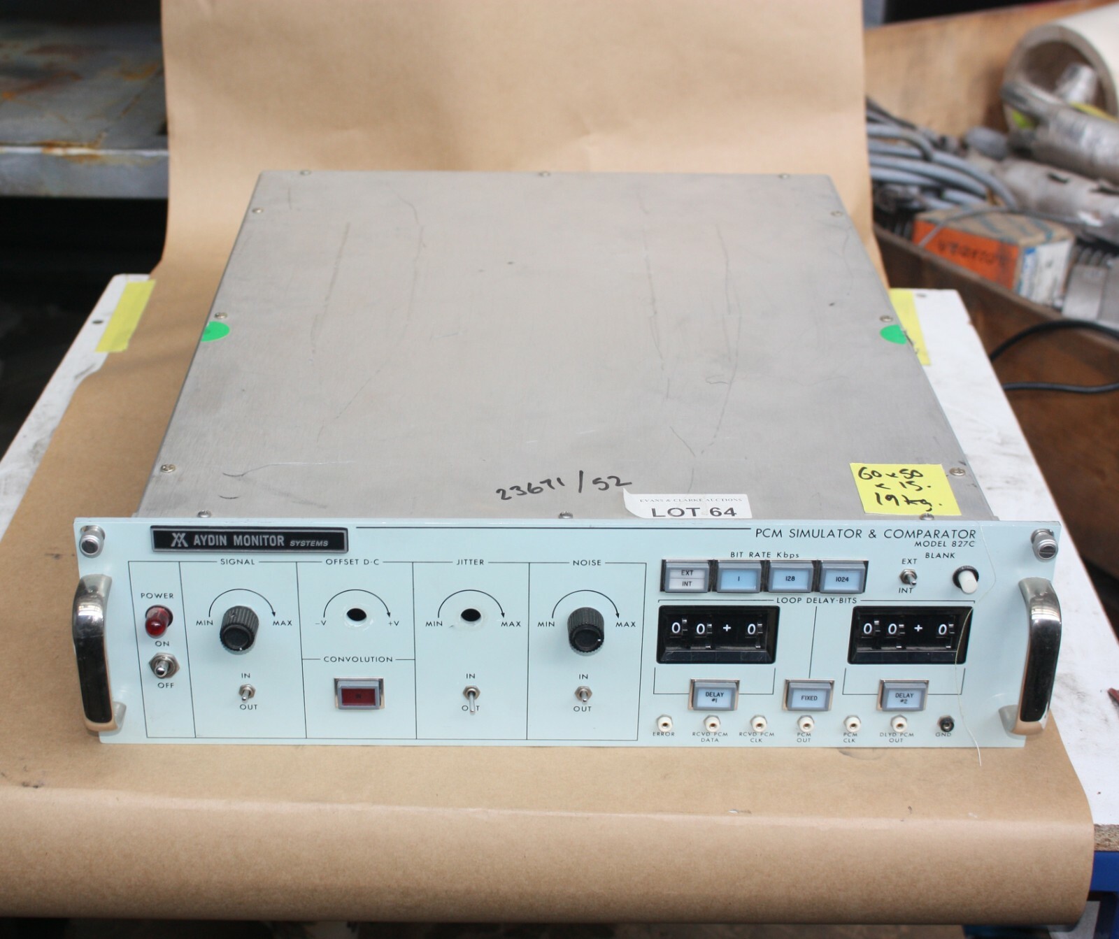 Aydin Monitor Systmes PCM Simulator & Comparator Model 827C 352-0329-502