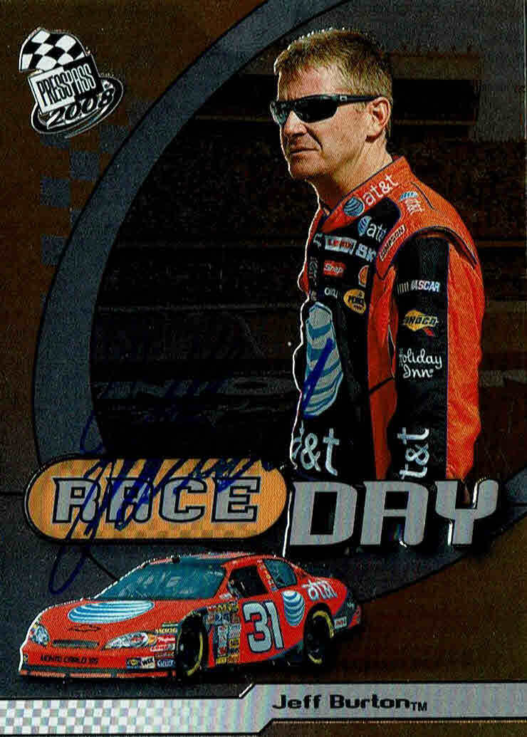 JEFF BURTON - NASCAR Racing Driver - Autograph Trading Card