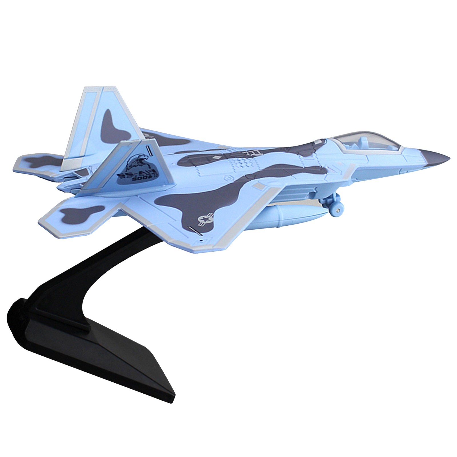 1/100 Pull Back Military Aviation Aircraft F-22 Model Collection Sound & Light