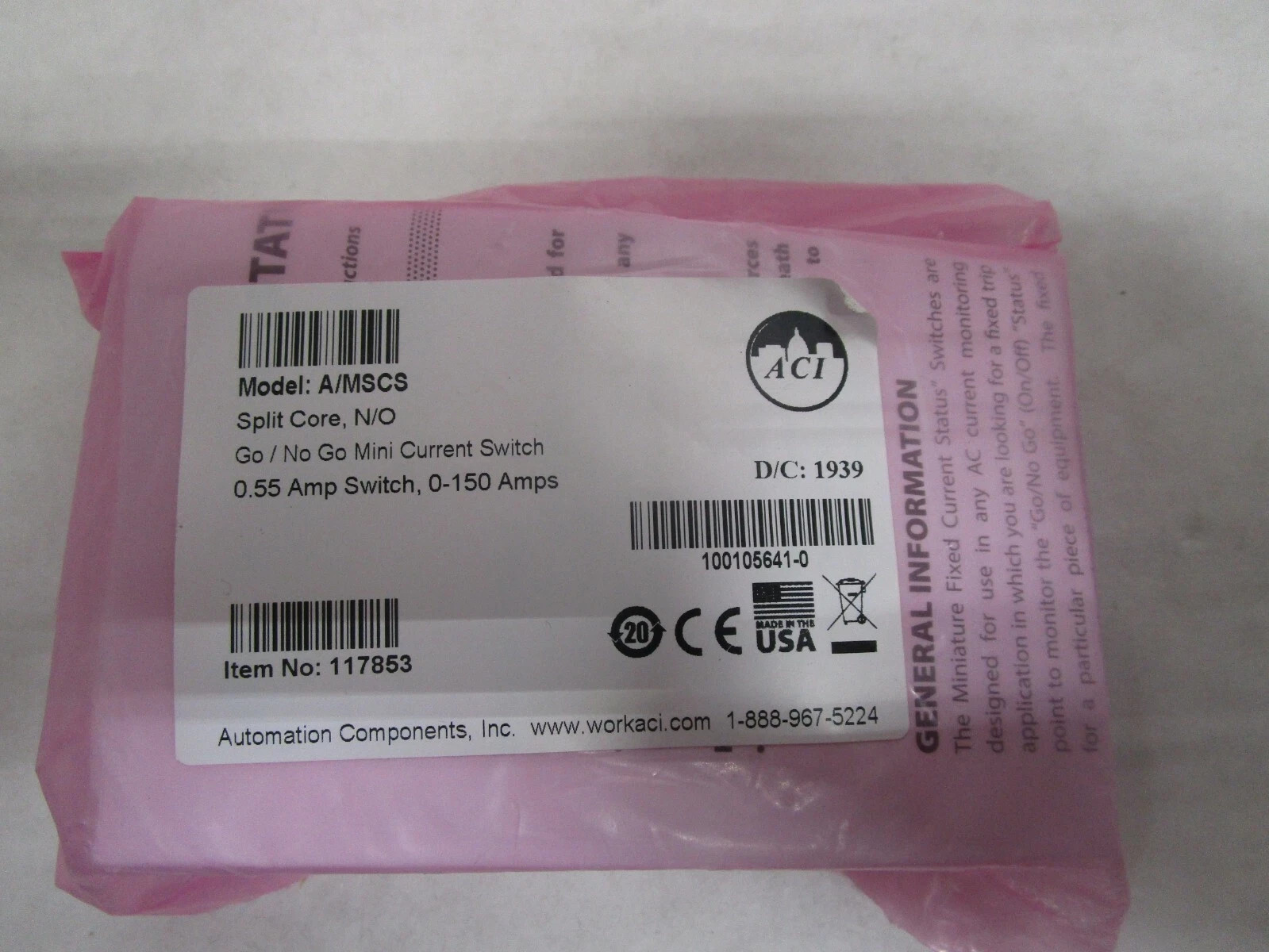 ACI AUTOMATION COMPONENTS INC A/MSCS