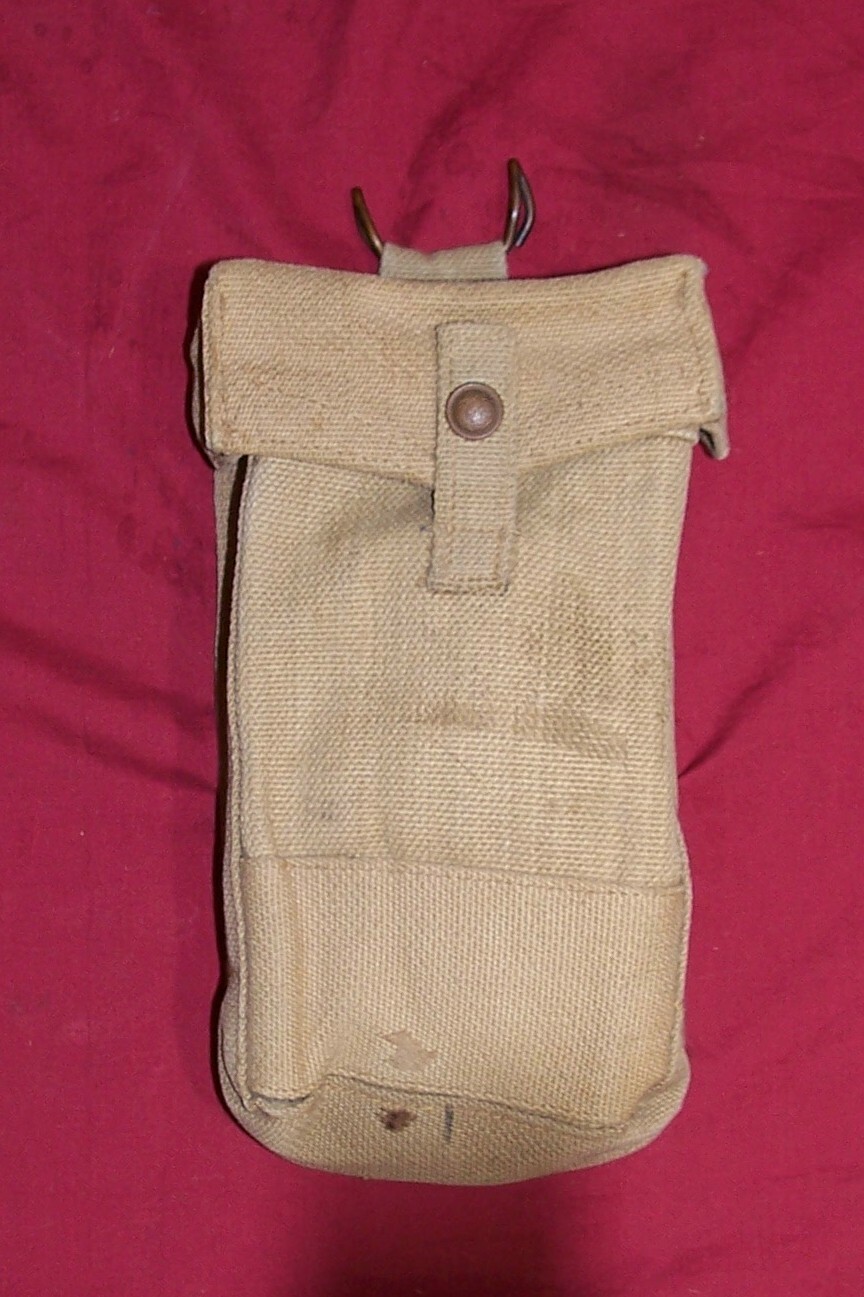 WWII British Bagcraft Ammo Ammunition Mag Magazine Pouch Case UK English 9mm WW2