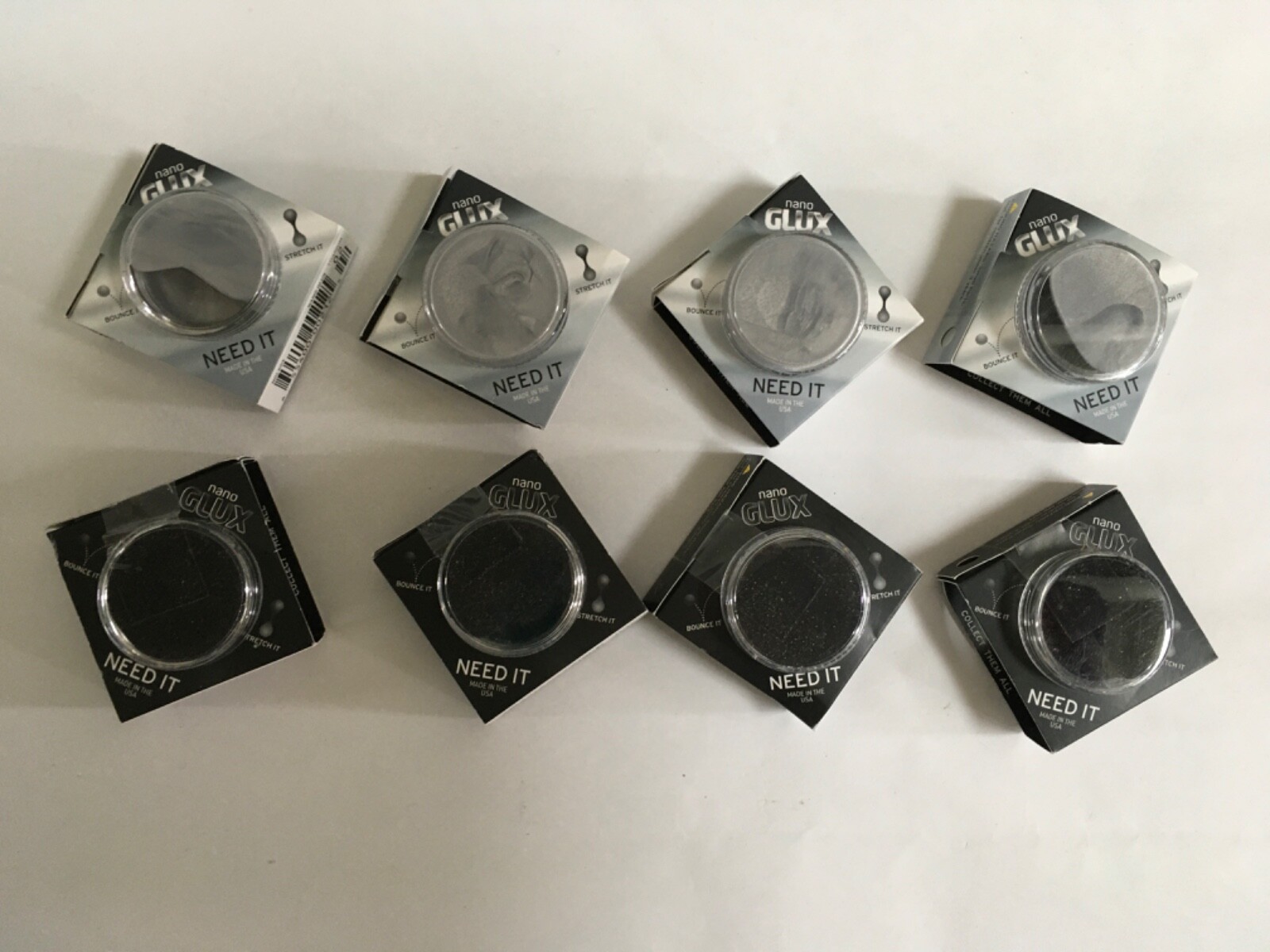 Lot of 8 Copernicus NanoGlux Elements Putty Titanium and Carbon