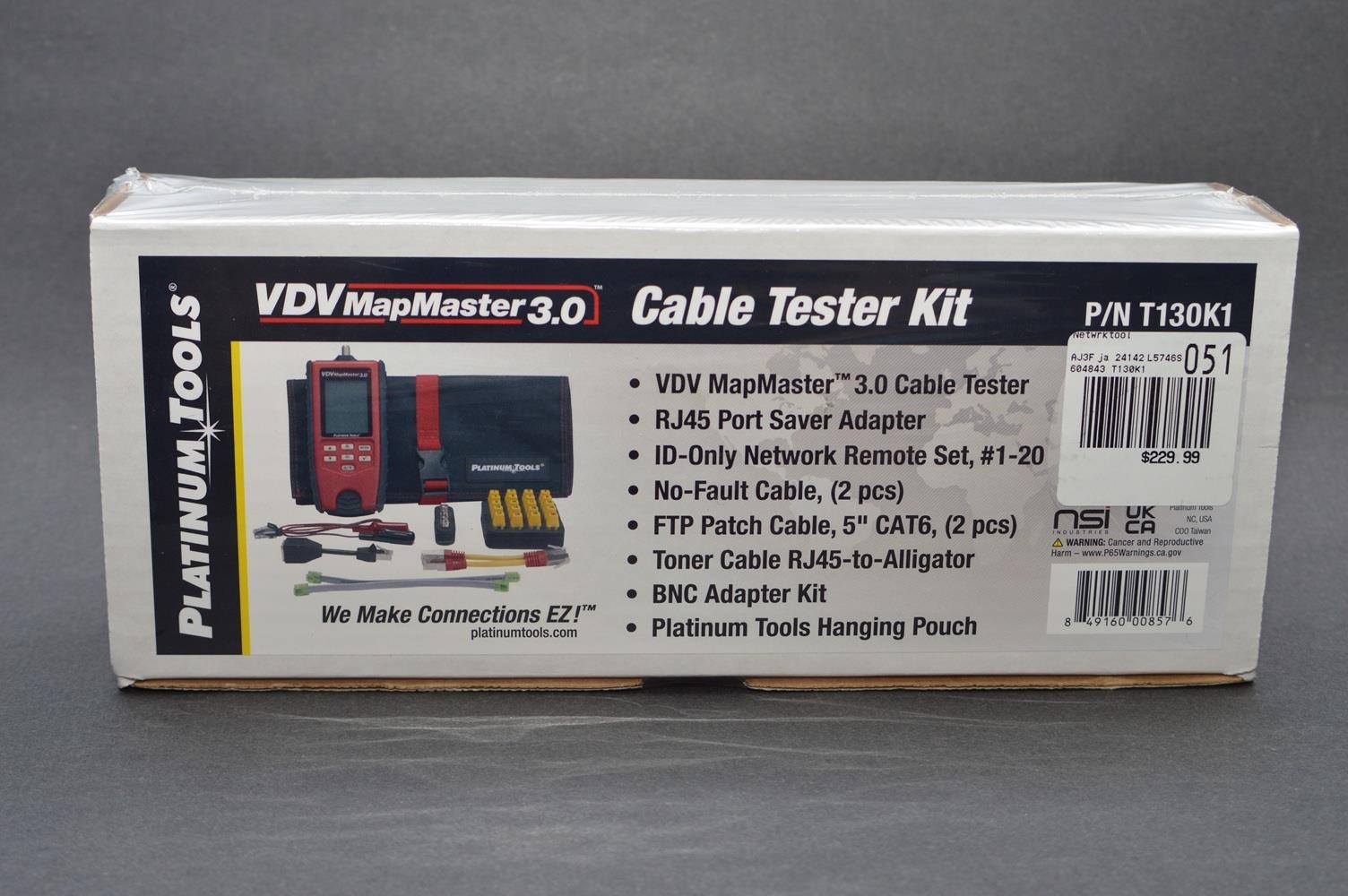 BRAND NEW SEALED Platinum Tools VDV MapMaster 3.0 Cable Tester Kit T130K1