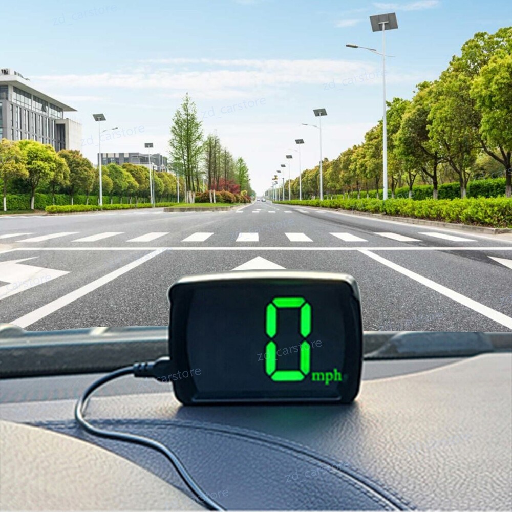 2X GPS Digital Speedometer Car Truck Motorcycle Head Up Display Odometer HUD MPH