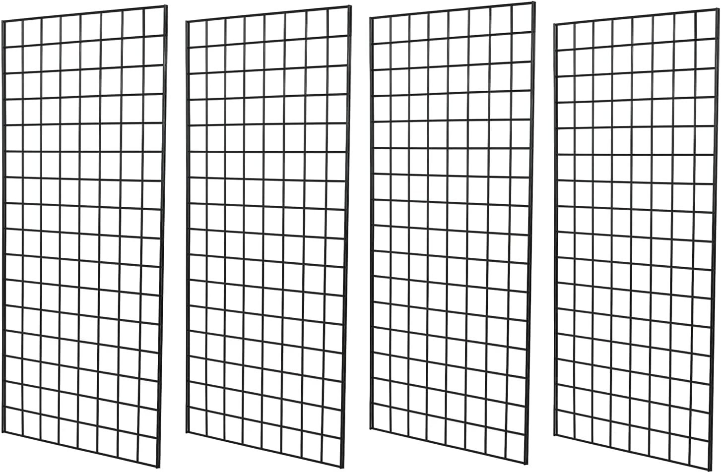 Grid Wall Commercial Grade Grid Panel Heavy Duty for Retail Display, 2' W X 4' H