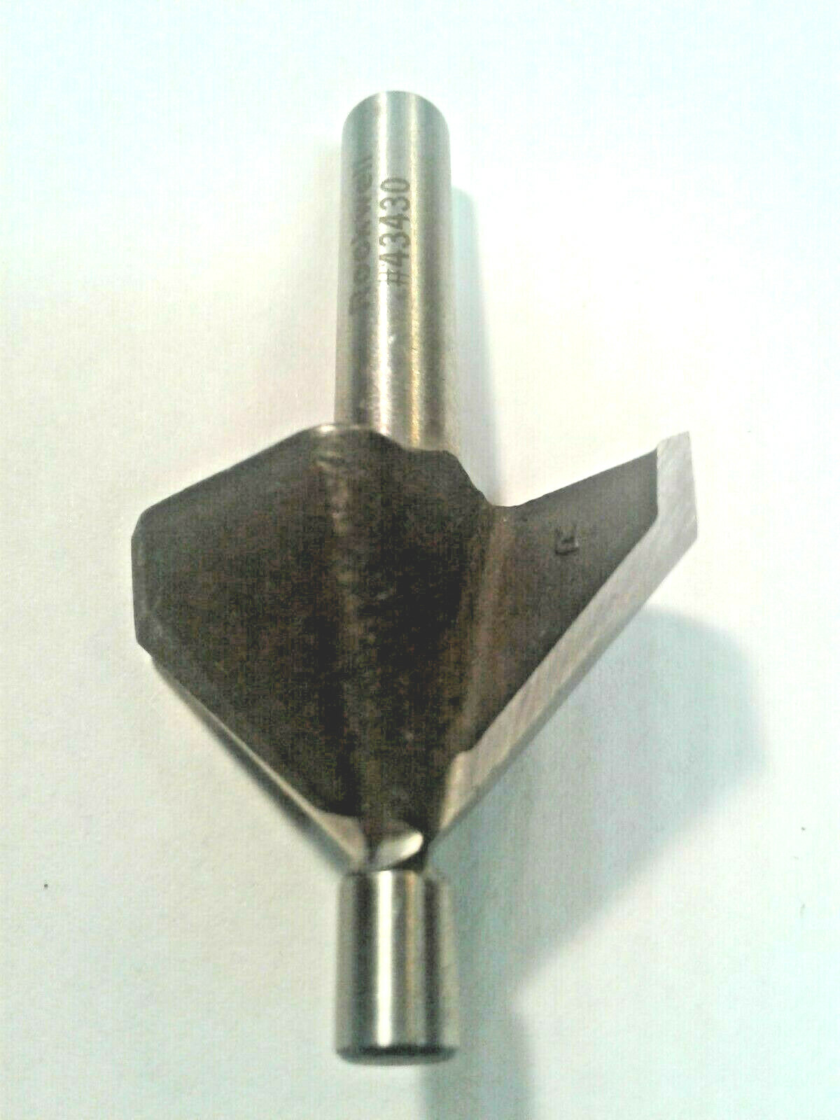 Rockwell 43430 Router Bit Chamfer Router, 5/8 in Dia Cutting 1/4 in Dia Shank