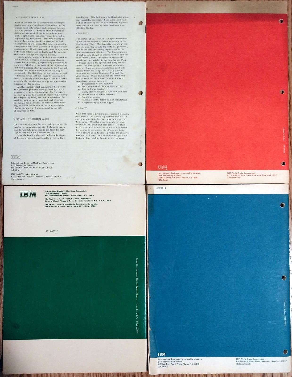 Lot of 4 IBM Assembler Data Processing Number Systems 1977 Texts Uncommon