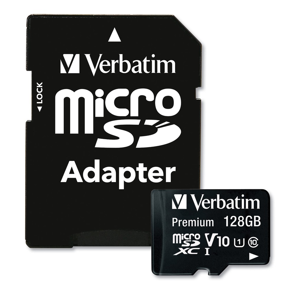 128Gb Premium Microsdxc Memory Card With Adapter, Uhs-I V10 U1 Class 10, Up To