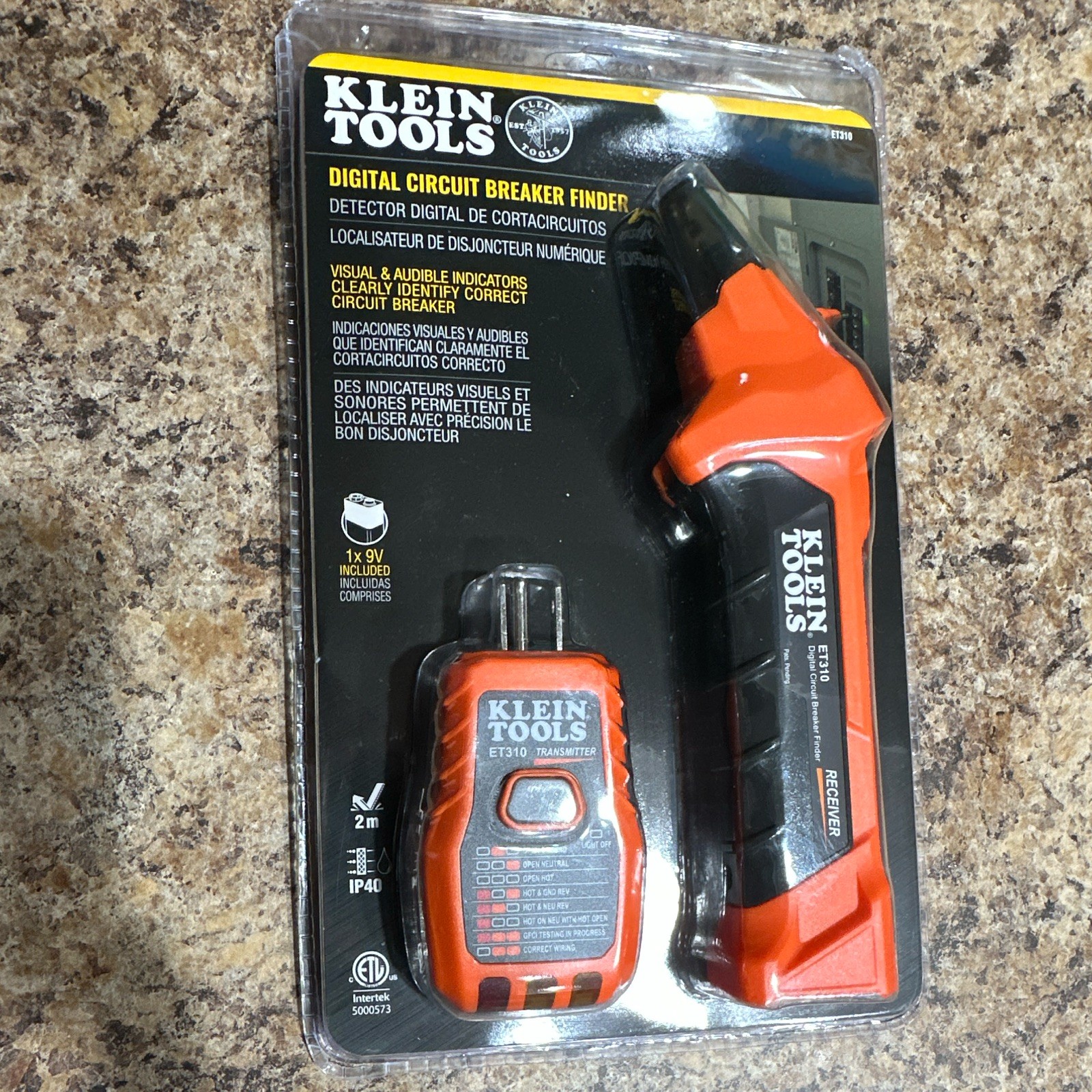 Klein Tools ET310 Digital Circuit Breaker Finder, Visual/Audible, Auto-Off