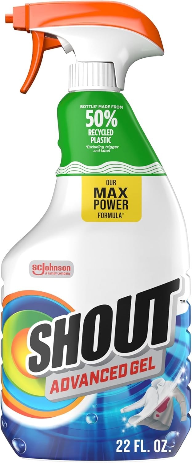 Shout Advanced Stain Remover Gel 22oz Laundry Pretreat Tough Stains