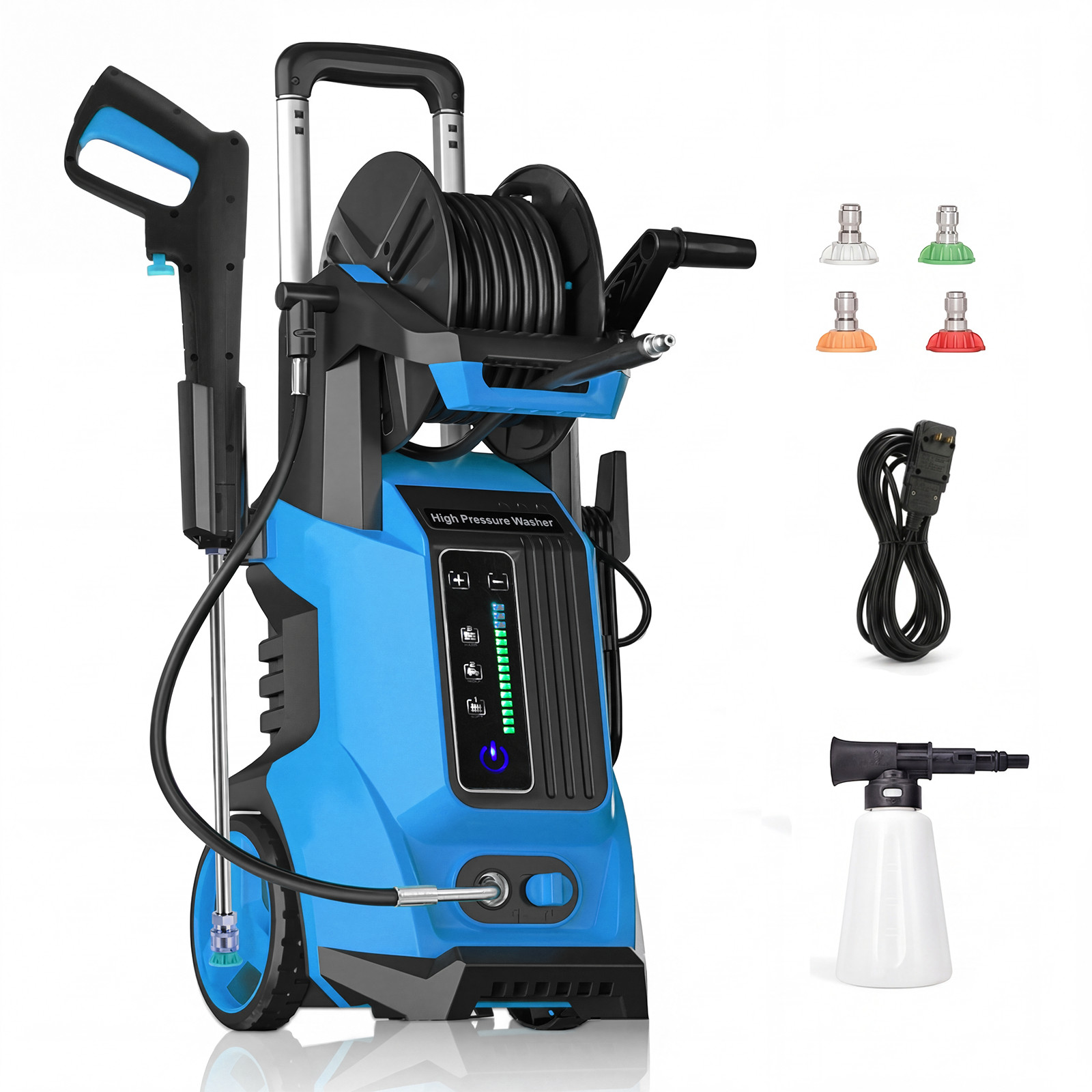 2025 Upgraded Electric Pressure Washer, 5200 PSI 3.2 GPM for Car Washing
