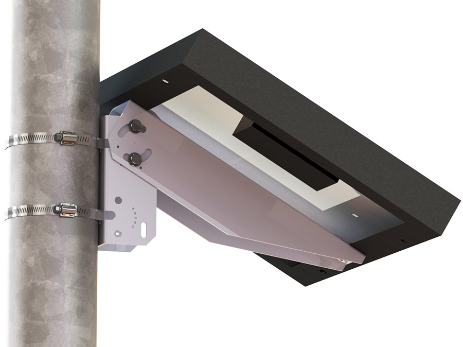 Tamarack Solar side of pole, single arm, 14", for a single PV panel 80W or less
