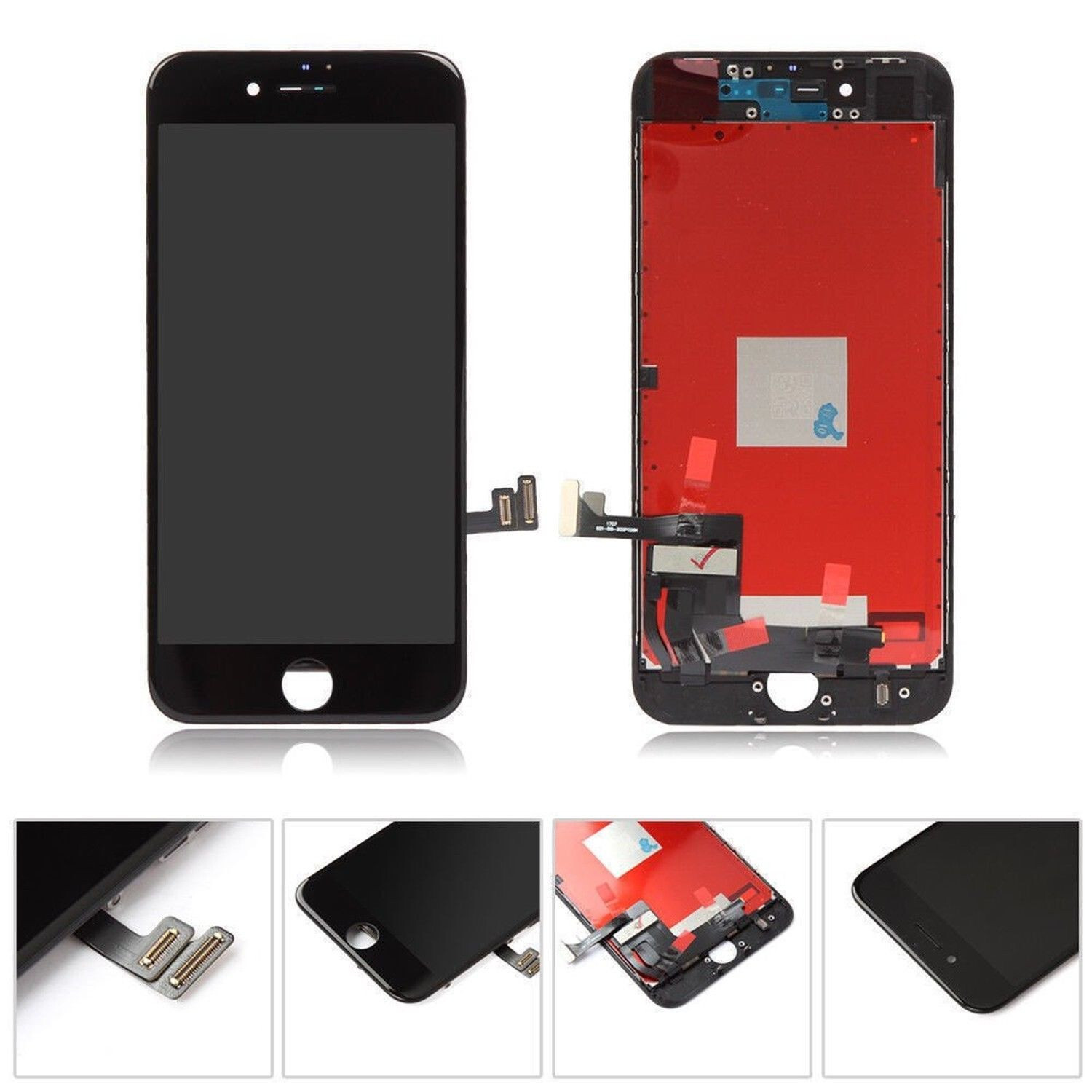 For iPhone 8 Plus Black LCD Touch Screen Digitizer Display Assembly Replacement