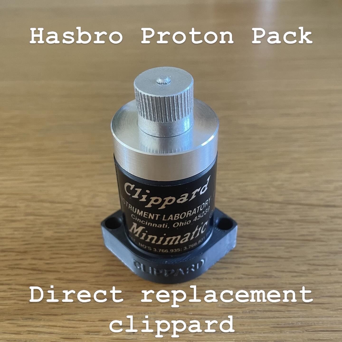 Ghostbusters Hasbro 1984 Proton Pack Direct Replacement Clippard R331 Replica
