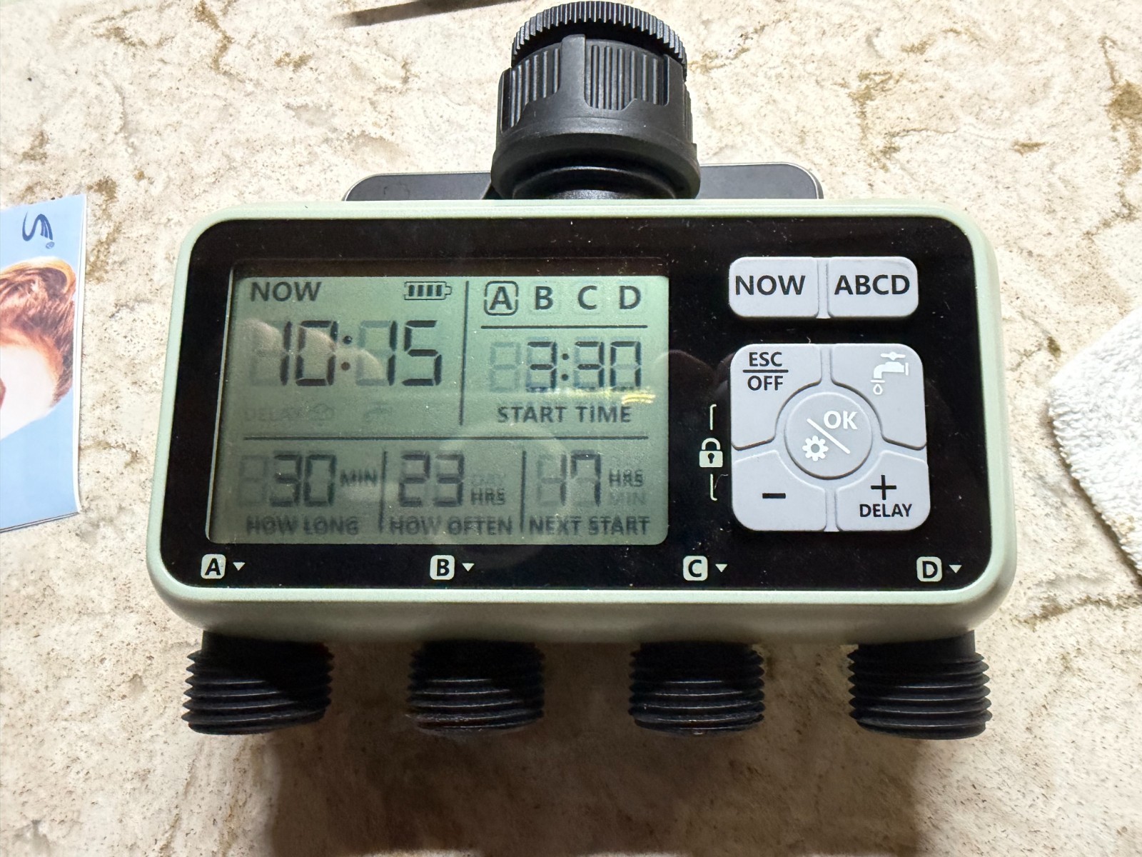 Xinfuture Water timer for irrigation.  model HCT-379