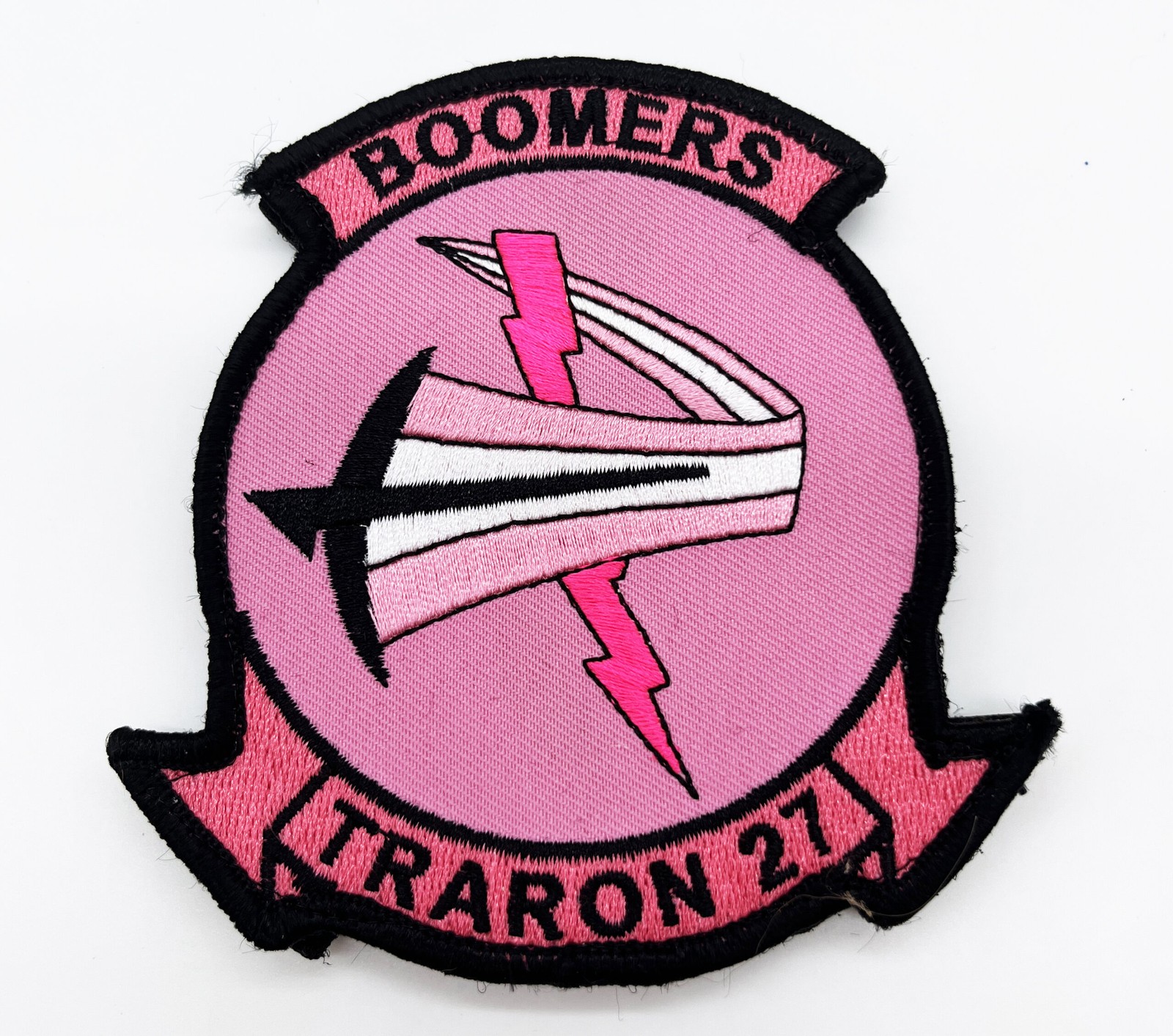 VT-27 Boomers Cancer Awareness Patch – Hook and Loop, 4"
