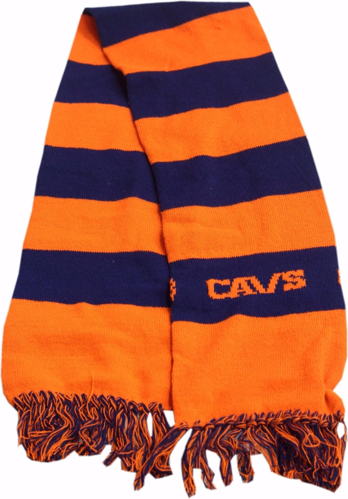 Cleveland Cavaliers Knit Scarf 2-Tone Striped Team Name 12437