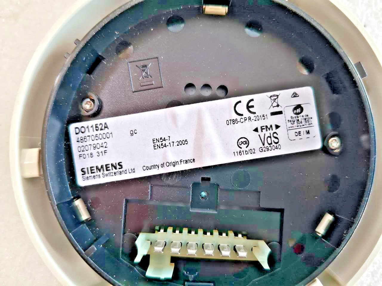 SIEMENS Smoke Detector DO1152A NEW