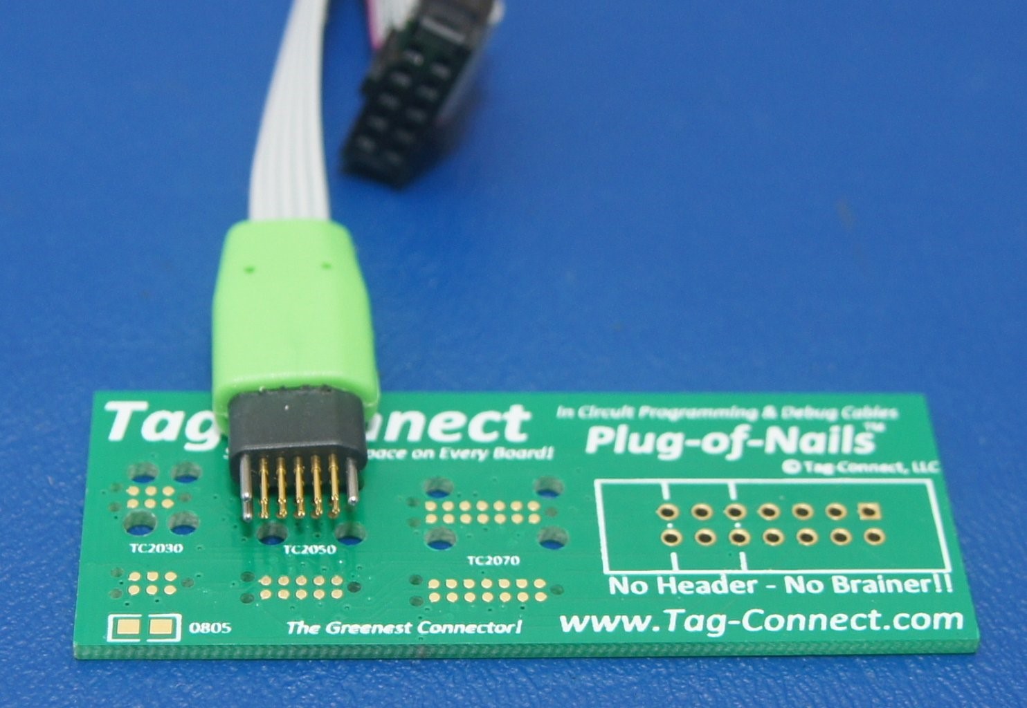NEW Tag-Connect TC2050-IDC-NL, "No Legs", Cable PLUG-OF-NAILS, 10 pin IDC, Bulk