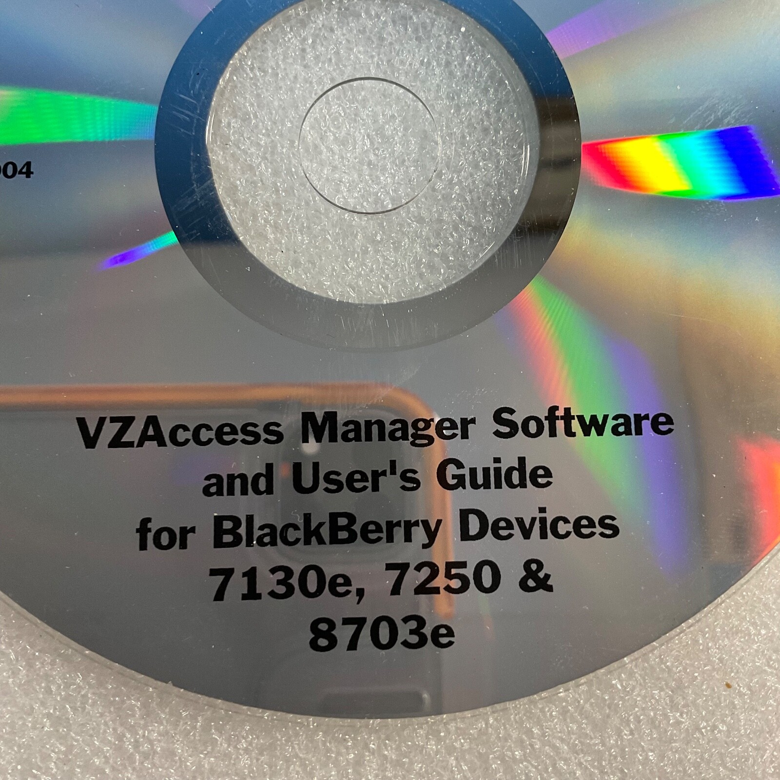 Verizon CZAccess Manager Software&User Guide Blackberry 7130e 7250 8703e