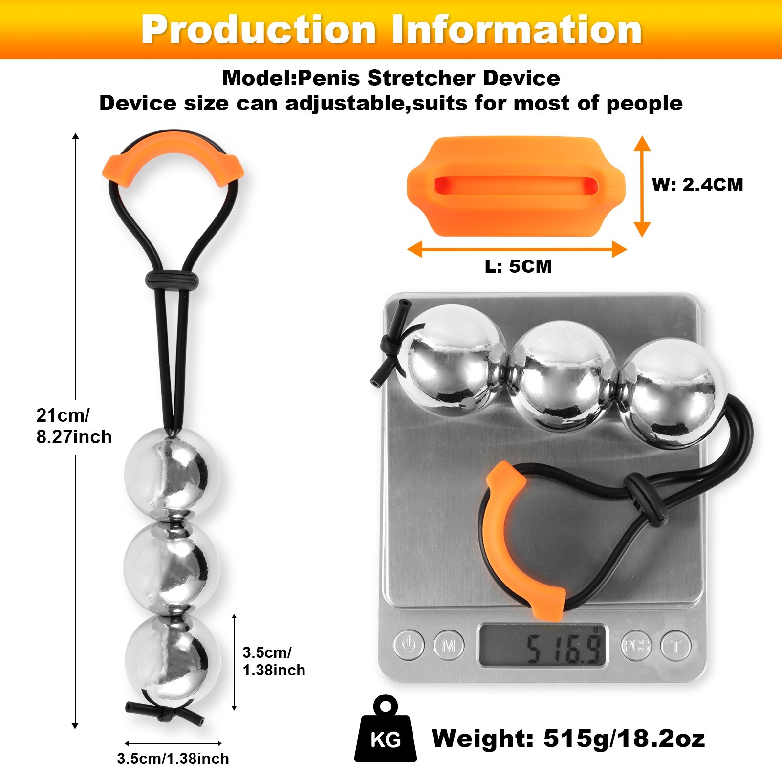 Male Penis Stretch Tool Adjustable Physical Exercise Stretcher Tool