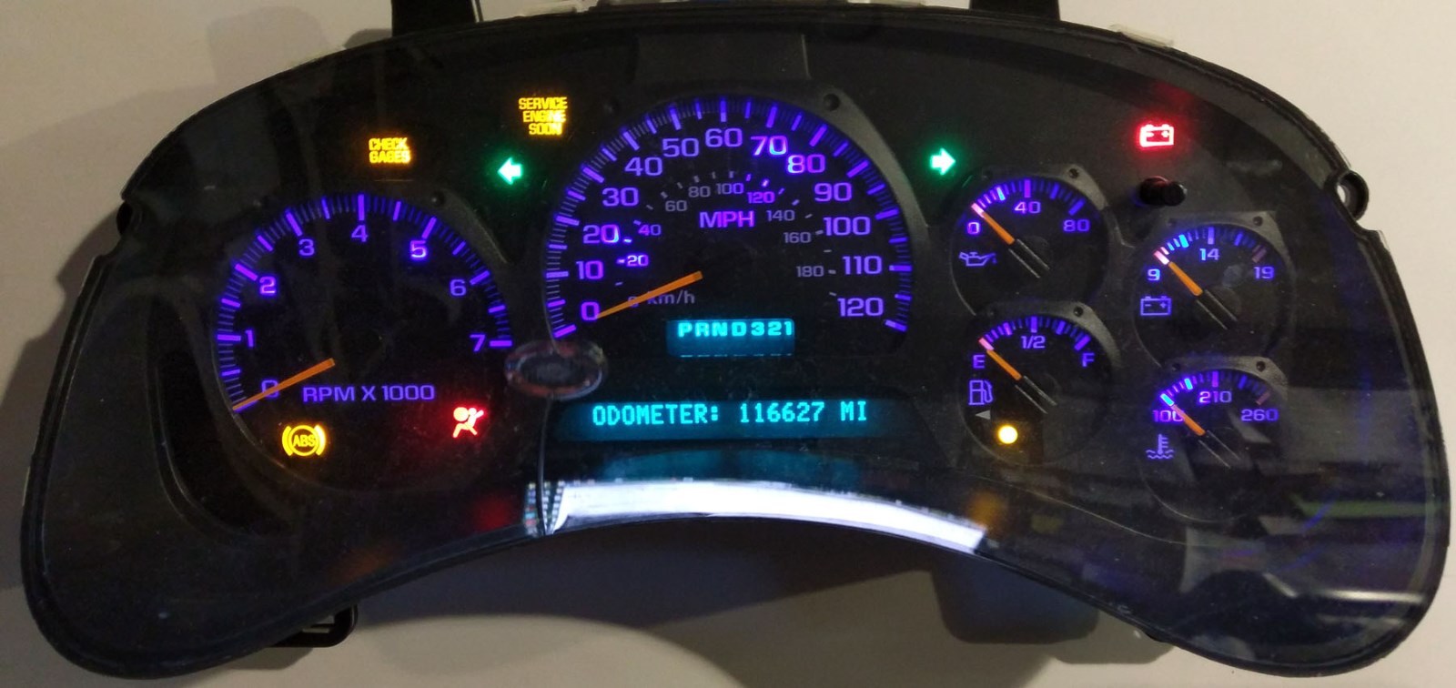 GMC CHEVY TRAIL BLAZER INSTRUMENT CLUSTER SOFTWARE & ODOMETER CALIBRATION SERV