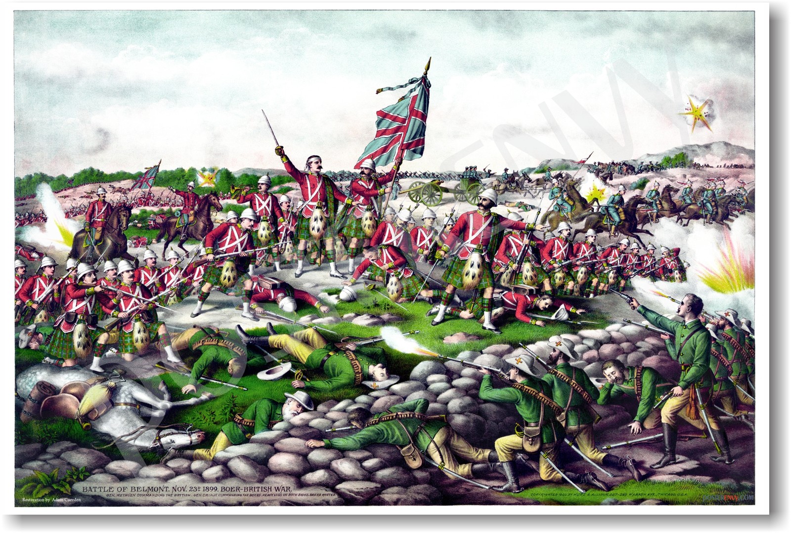 Battle of Belmont 1899 Boer-British War - NEW Classroom Social Studies POSTER