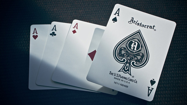 ARISTOCRAT PLAYING CARDS BY USPCC ONE RED OR BLUE DECK POKER SIZE