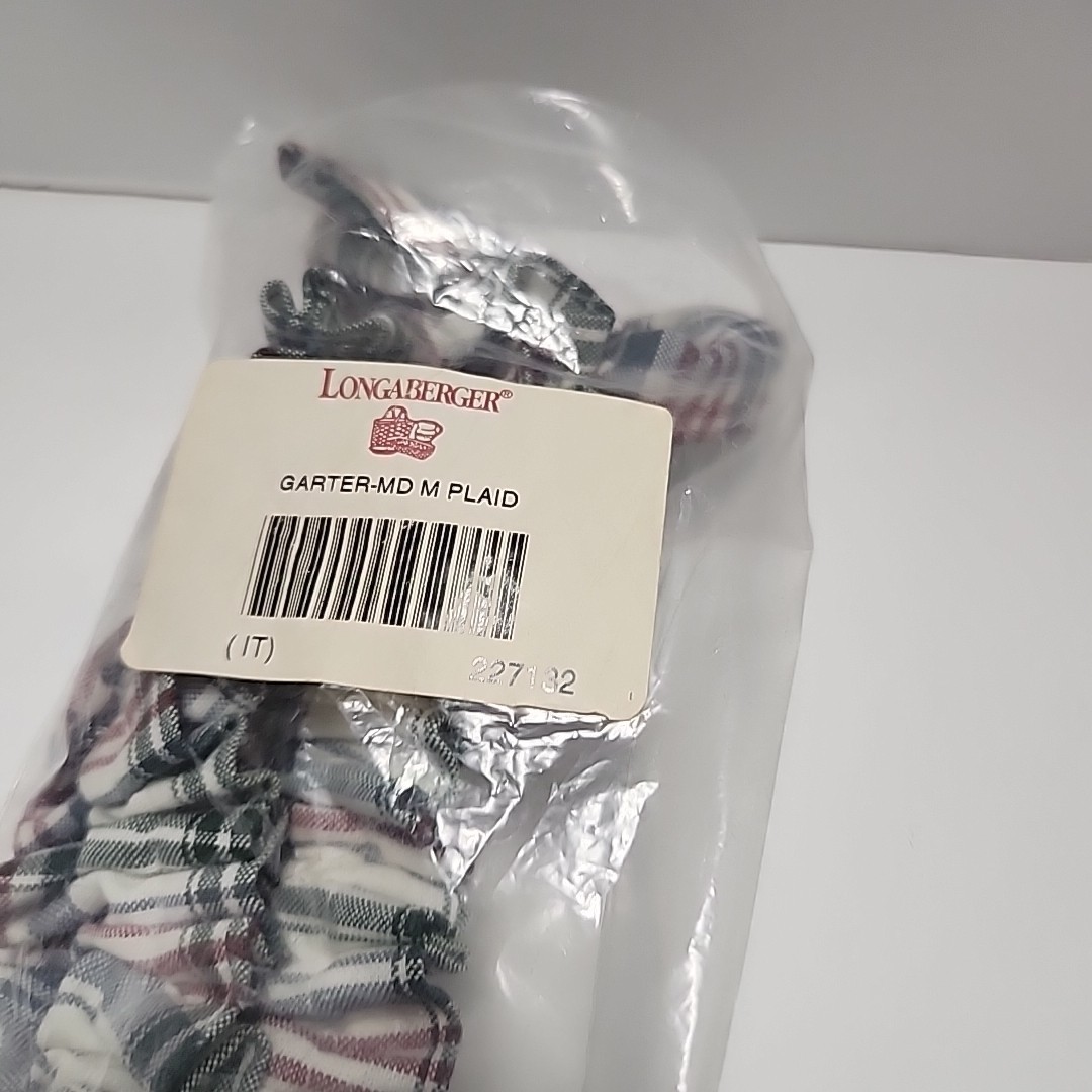 Longaberger Medium Garter Woven Traditions Plaid