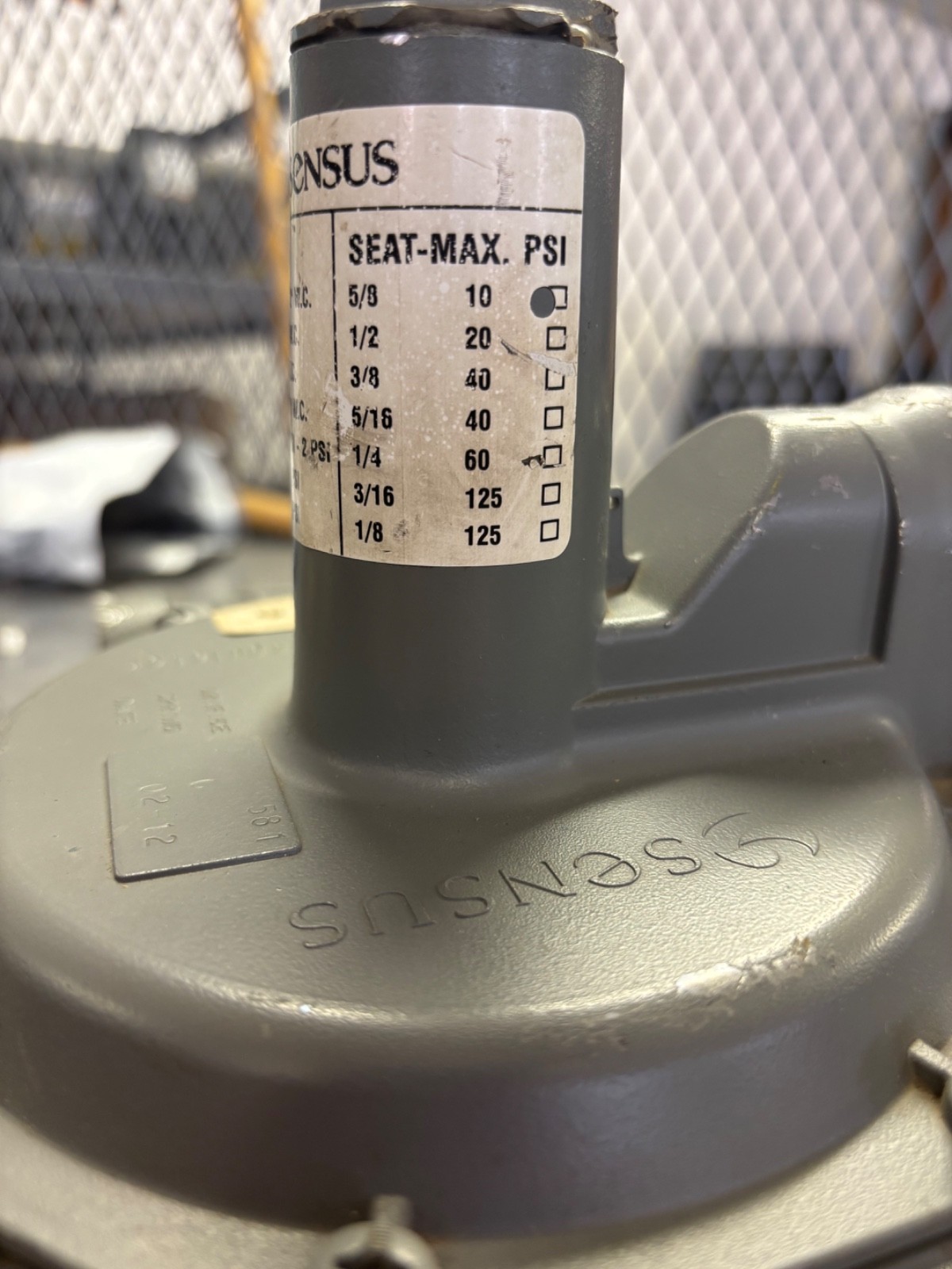 Sensus 143-80-2 Gas Regulator