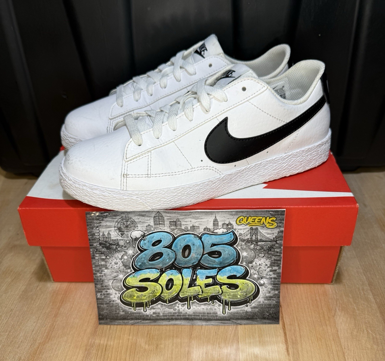 Nike Blazer Low ( GS ) White/Blk CZ7576-103 Youth Sz 6.5 / Women’s Sz 8 With Box