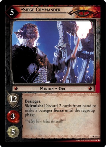 Siege Commander Moderately Played LOTR: The Return of the King