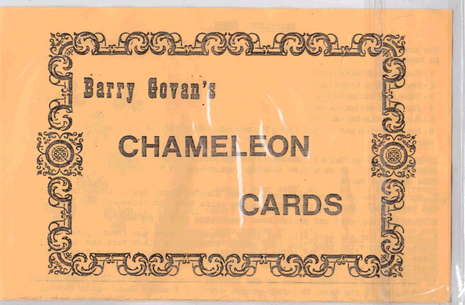 "VINTAGE" - BARRY GOVAN'S - CHAMELEON CARDS - CARD MAGIC TRICK