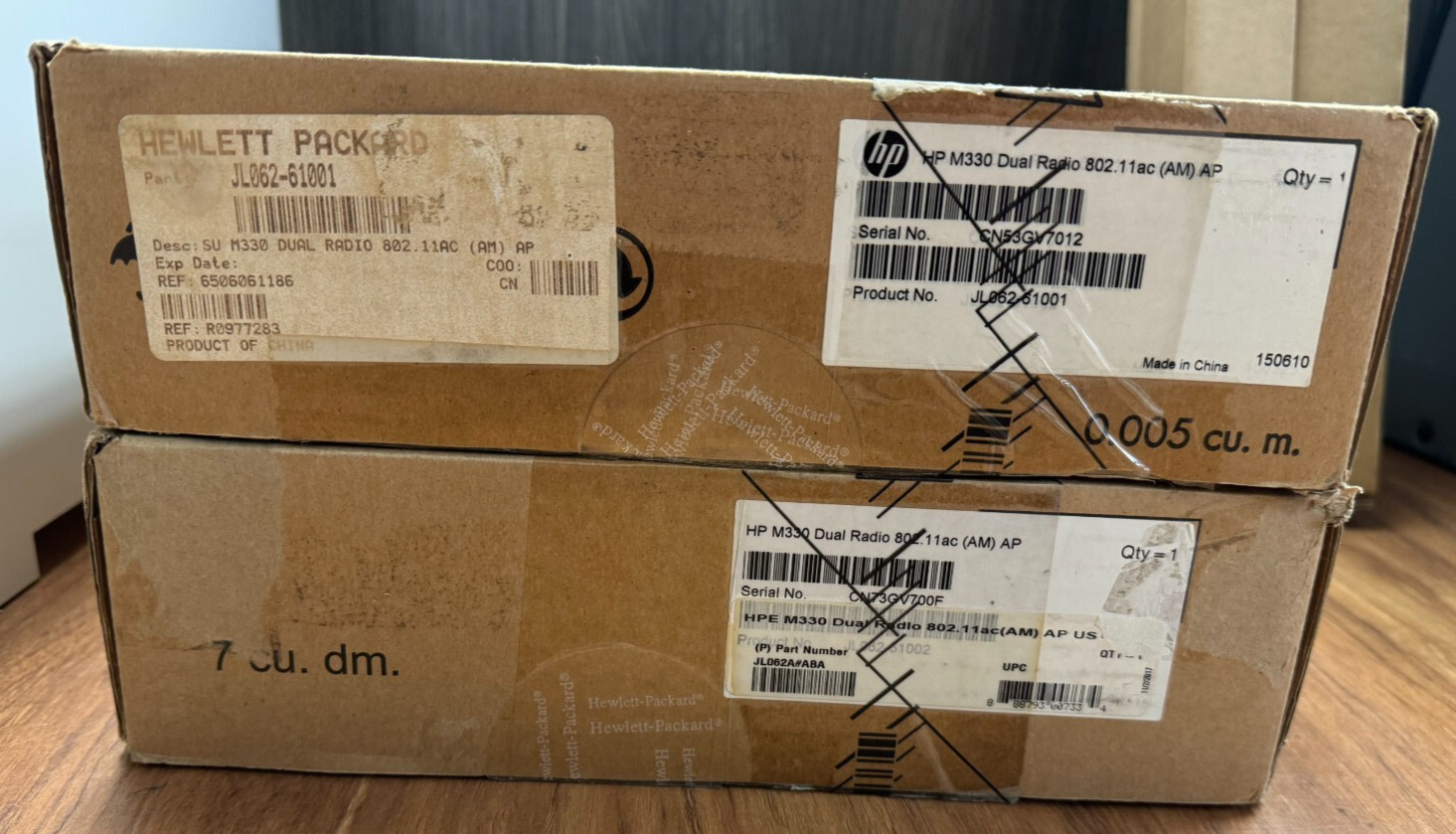 Lot of 2 x NEW HP M330 Dual Radio 802.11ac ( AM ) Access Point JL062A