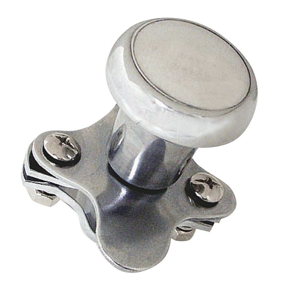 CHROME ALUMINUM STEERING WHEEL SPINNER universal mount truck semi car new 80100