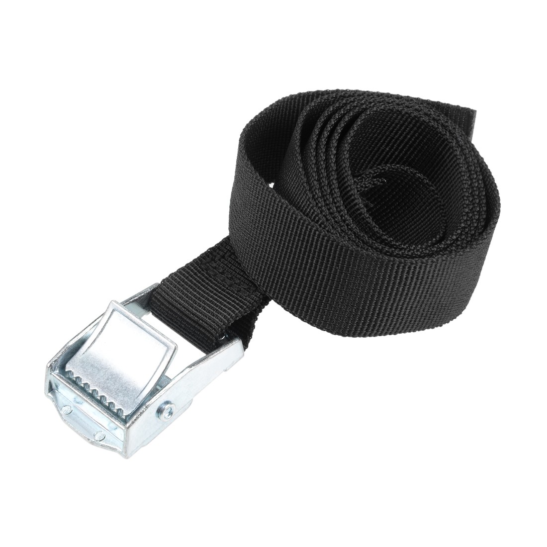 1M x 25mm Lashing Strap Cargo Tie Down with Cam Buckle Up to 80Kg, Black