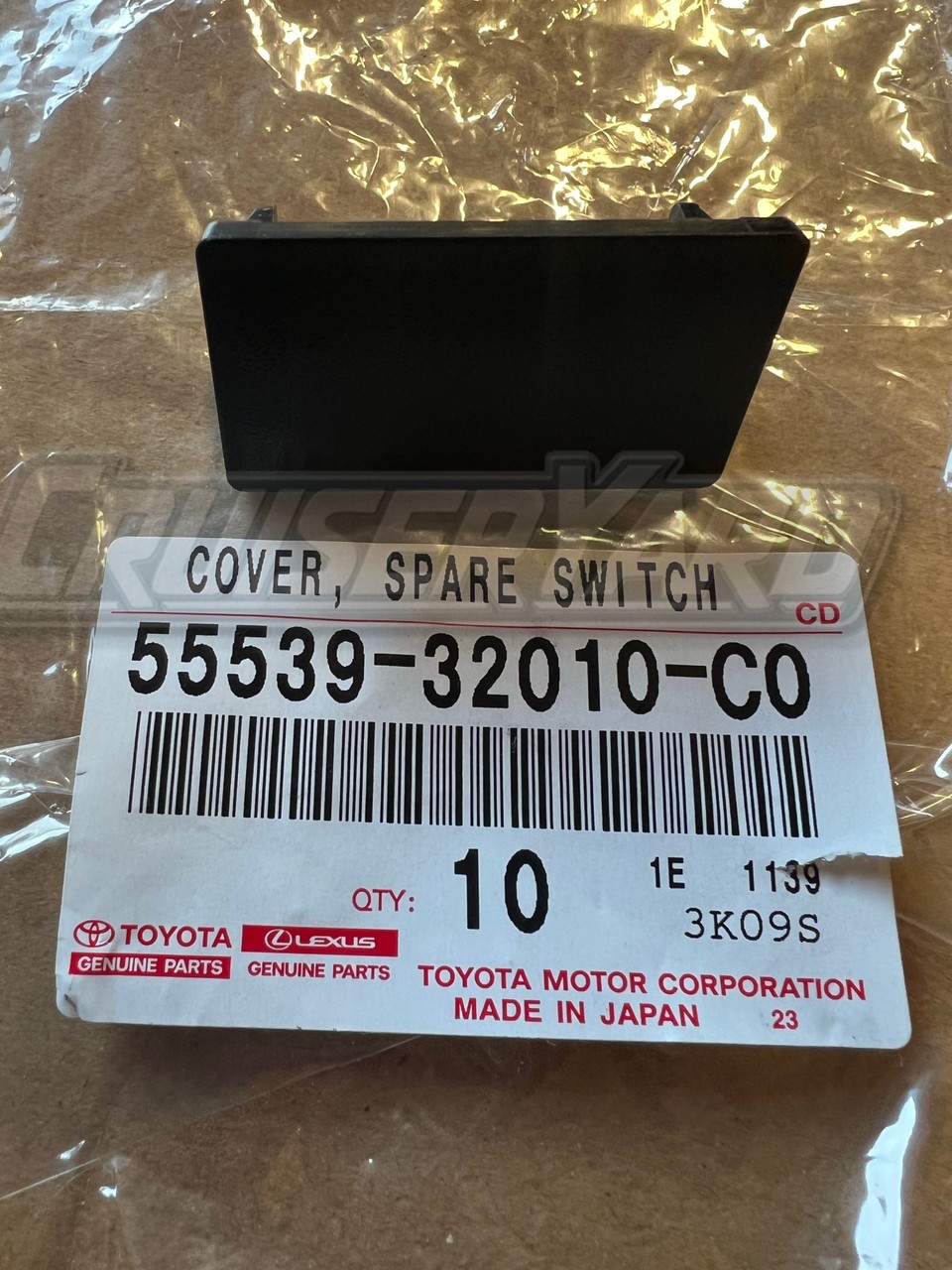 New OEM Toyota Land Cruiser FJ80 FZJ80 Rectangle Dash Blank 55539-32010-C0