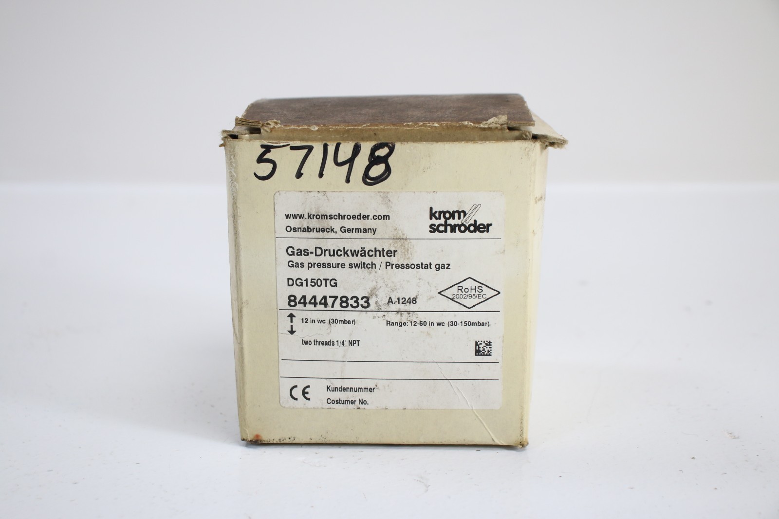Krom Schroder Pressure Operated Switch DG150TG