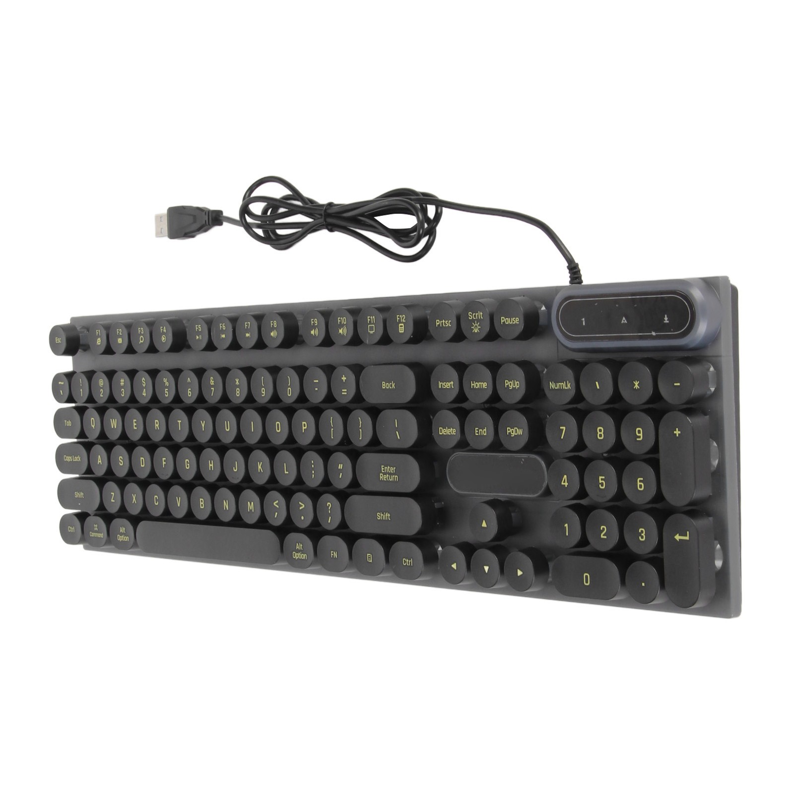 USB Gaming Keyboard 104 Keys Ergonomic Backlit For Desktop Excellent