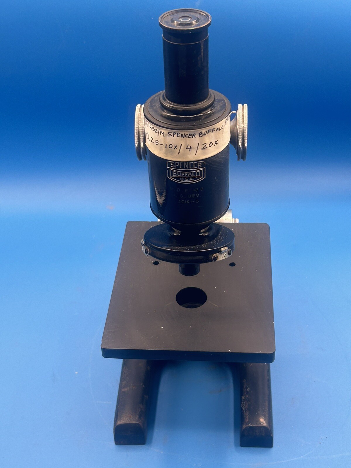 SPENCER BUFFALO USA 30141-3 07358 MICROSCOPE NDP 48 B