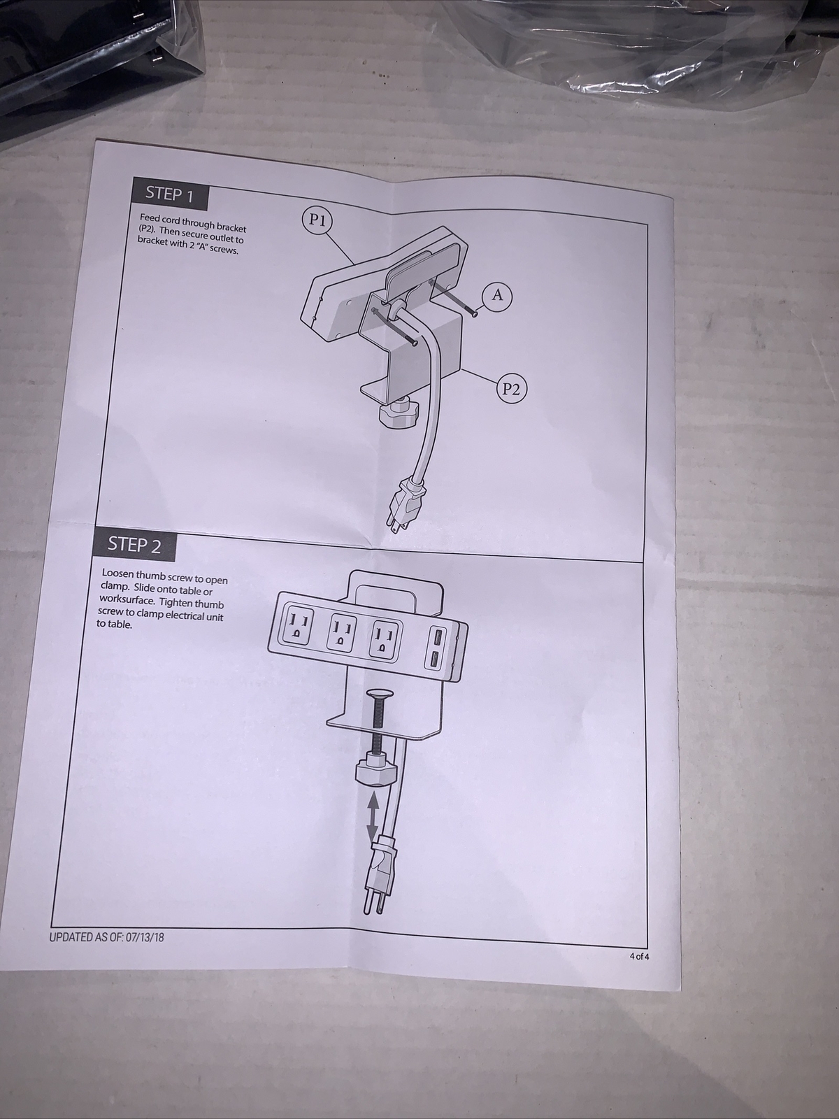 Clamp Mount Power Outlet & USB Charger 66675 Mooreco