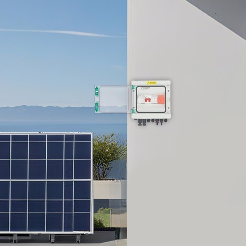 2 String Solar Combiner Box Switch Circuit Protector Box Waterproof Breaker